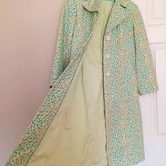 Vintage Express Ditsy Floral Coat Multi S - Picture 1 of 11